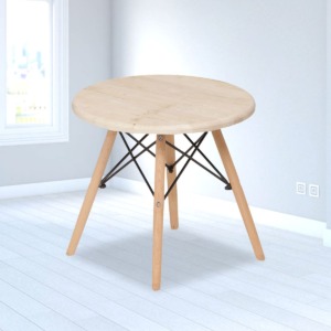 ML-1236-COFFEE TABLE WITH WOODEN LEGS