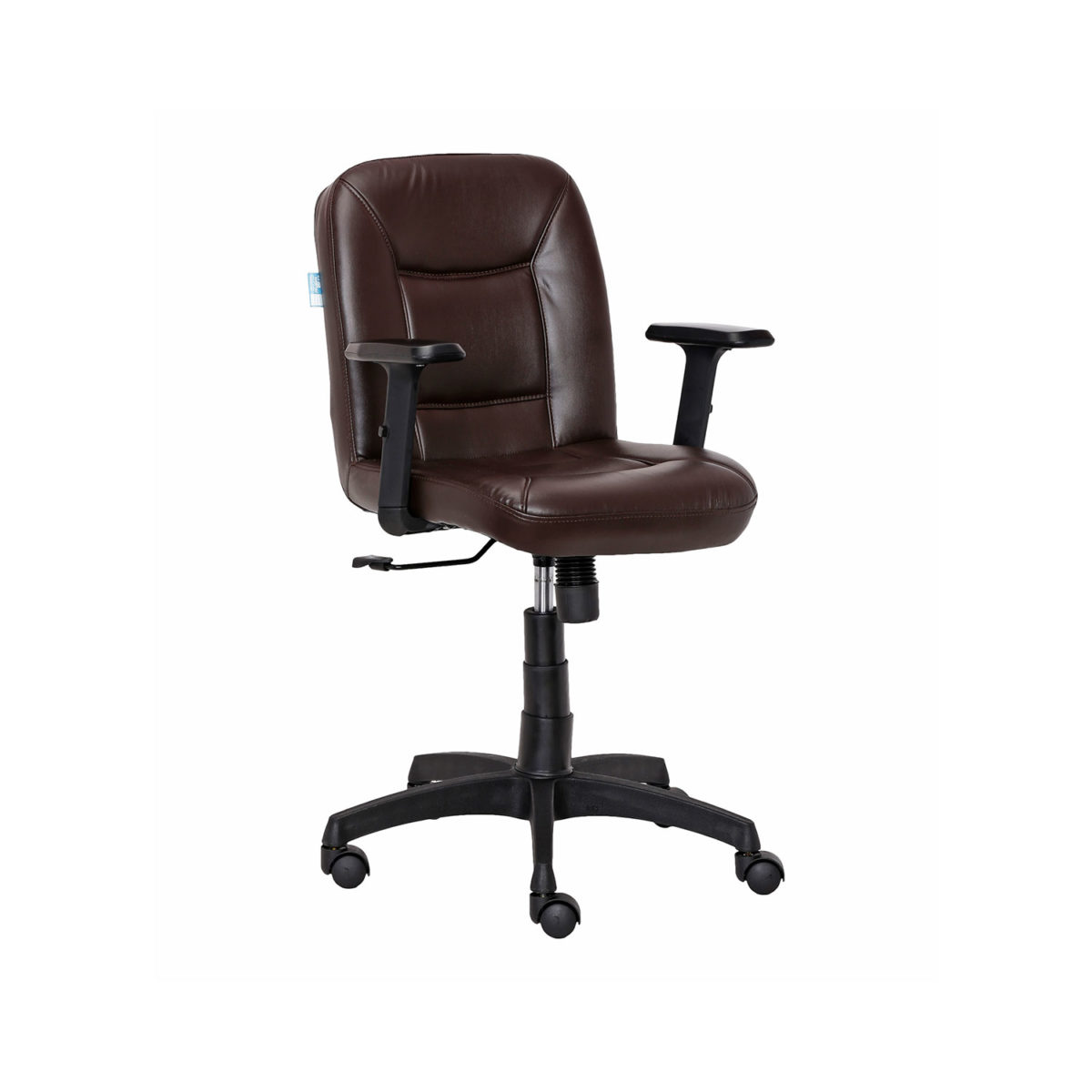 ML-1016-Mid Back Leatherette Office Chair In Brown Color - Image 2