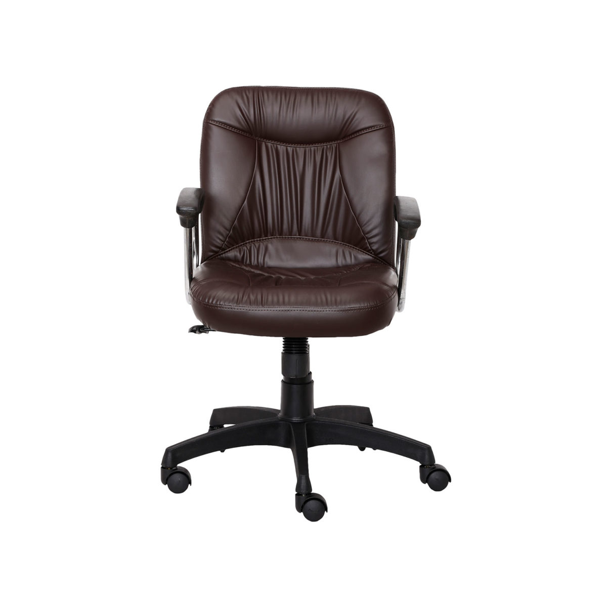 ML-1017 OFFICE VISITOR CHAIR IN BROWN COLOR - Image 3