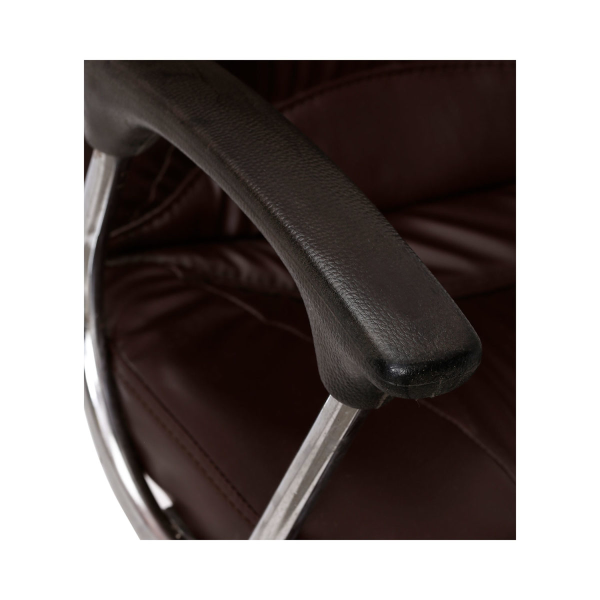 ML-1017 OFFICE VISITOR CHAIR IN BROWN COLOR - Image 6