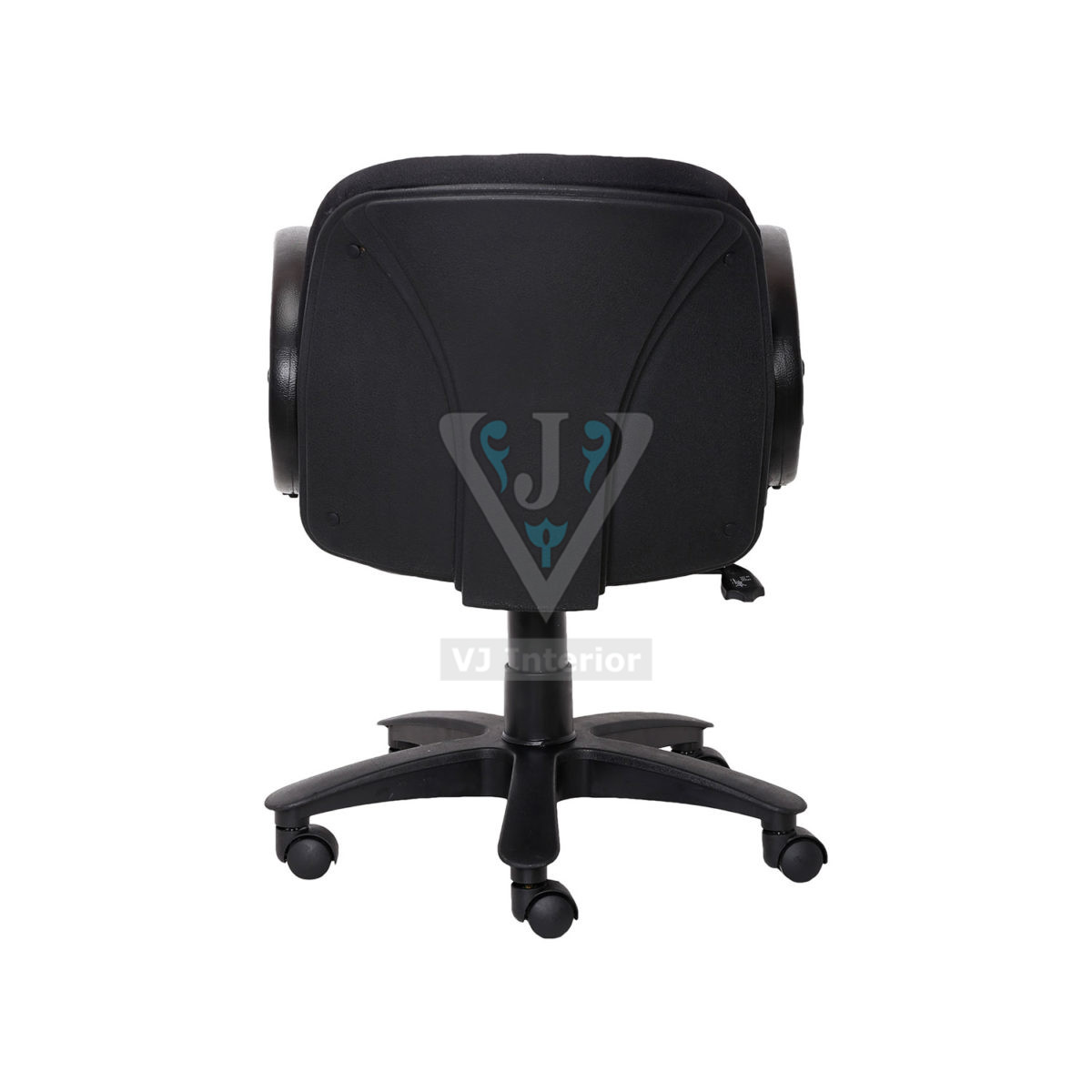 ML-1052 CREPE REVOLVING OFFICE CHAIR IN BLACK - Image 3