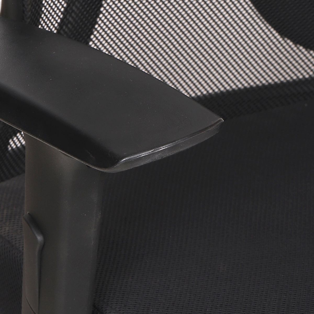 ML-1285-Chrome Wheelbase Mid Back Mesh Executive Chair In Black Color - Image 5
