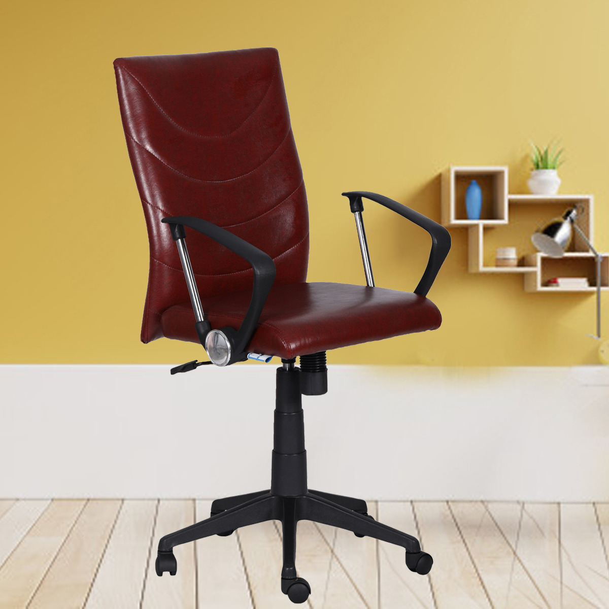 ML-1503-shining Leather High Back Revolving Office Chair