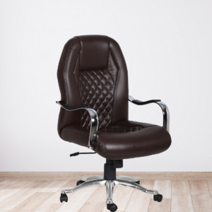 ML-1516-Directors HB Brown Leather Office Chair