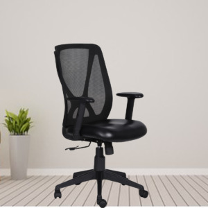 ML-1537-Vitese Ergonomic Chair In Black Colour