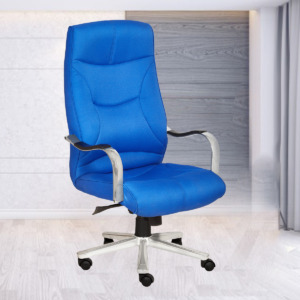 ML-1608-High Back Revolving Executive Chair In Blue Color