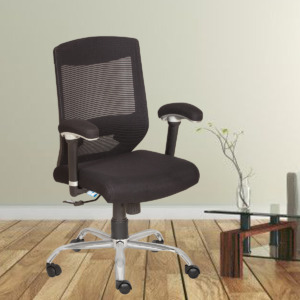 ML-1619-White Wheelbase Mesh Office Chair