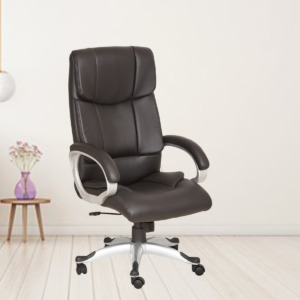 ML-1625-High Back Brown Leather Executive Office Chair