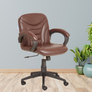 ML-1636-Low Back Stylish Dark Brown Executive Office Chair