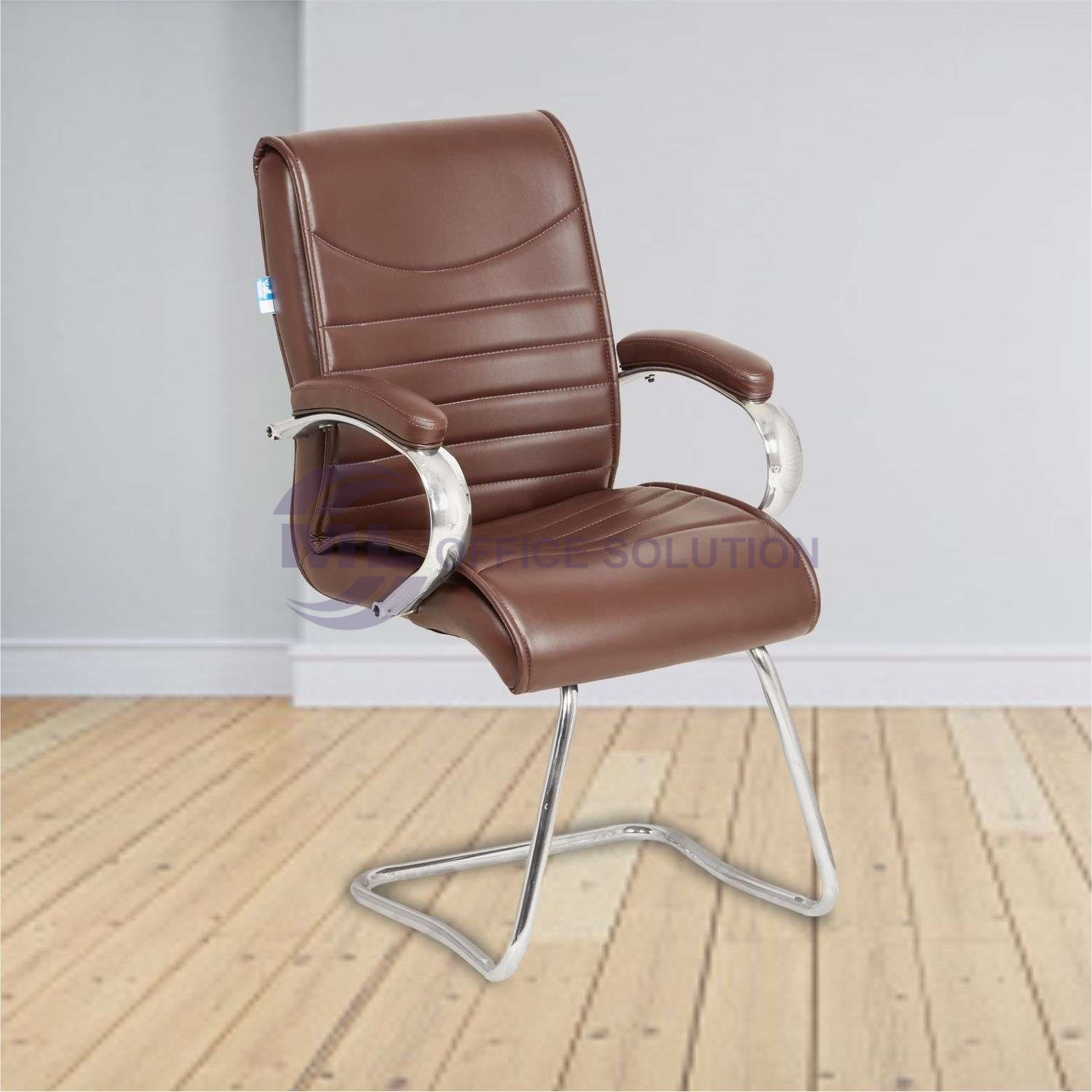 ML-1656-Dark Brown Leather Low Back Executive Office Chair