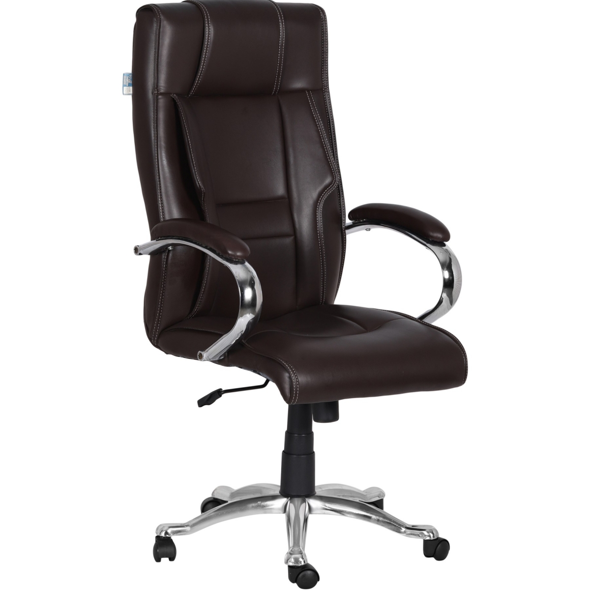 ML-1519-High Back Brown Leather Executive Office Chair - Image 6