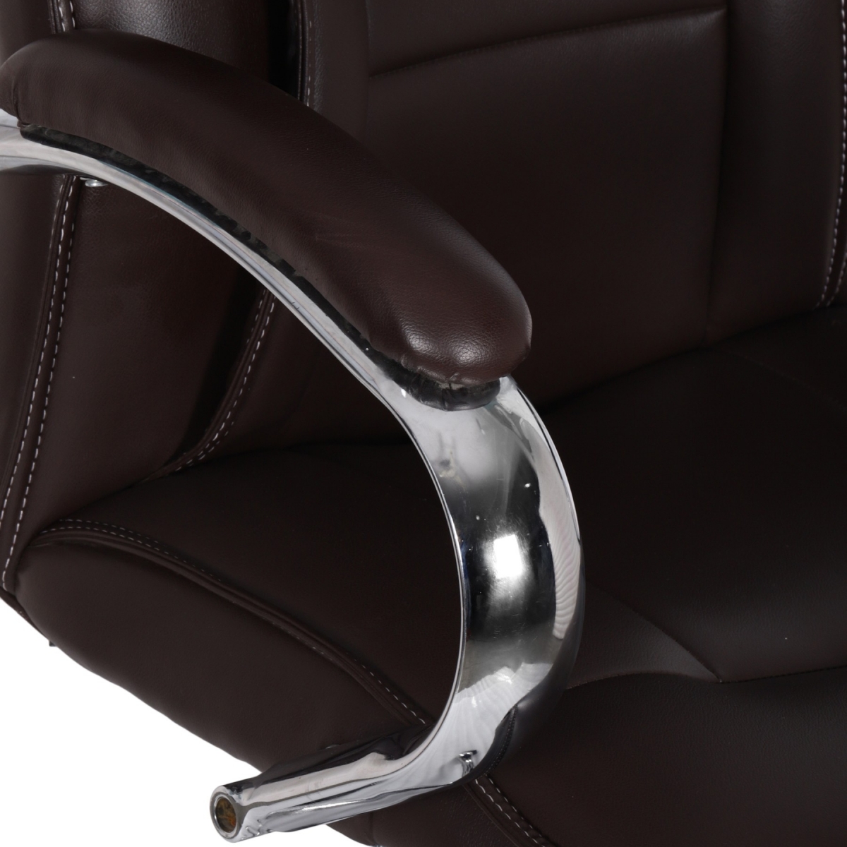 ML-1519-High Back Brown Leather Executive Office Chair - Image 8