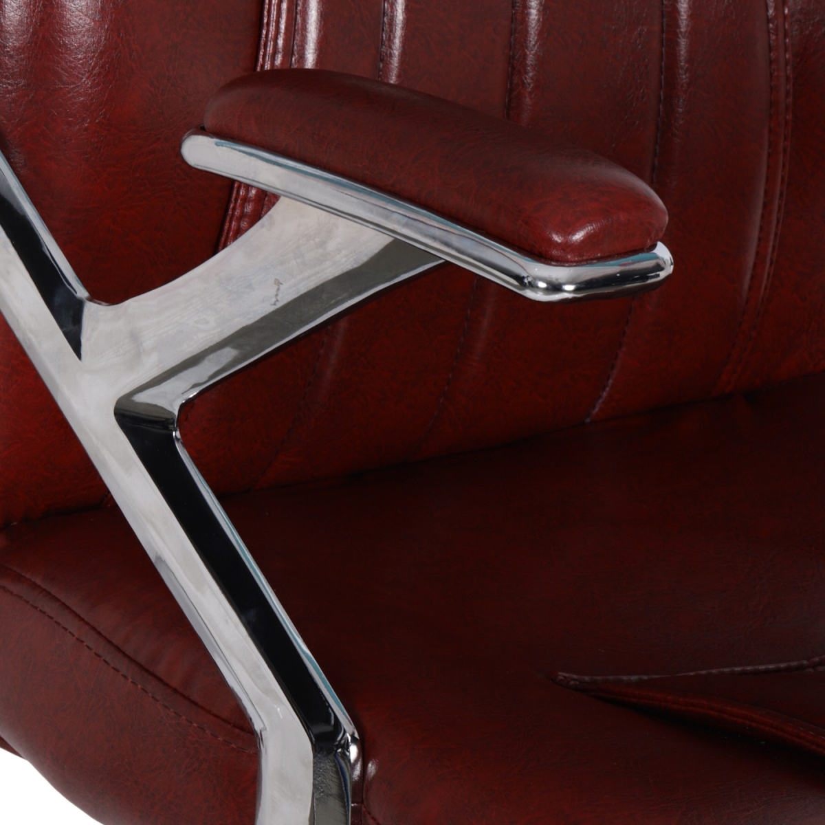 ML-1509 Shining Brown Leatherette Senior Executive Revolving Chair - Image 6