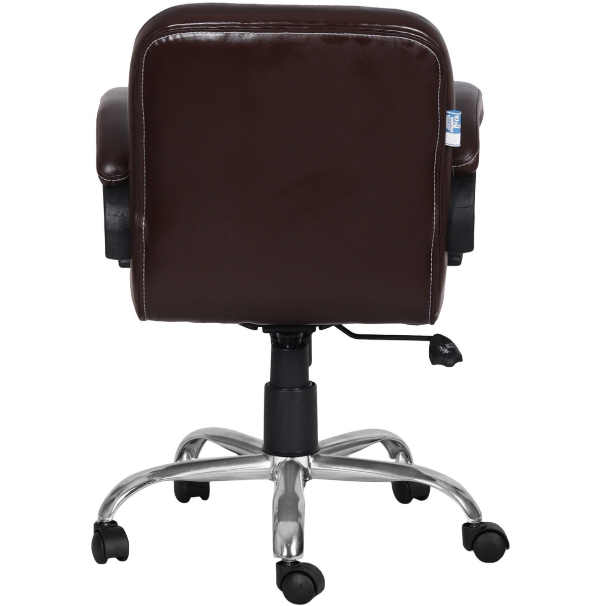 ML-1507-Dark Brown Low Back Leatherette Office Chair - Image 9