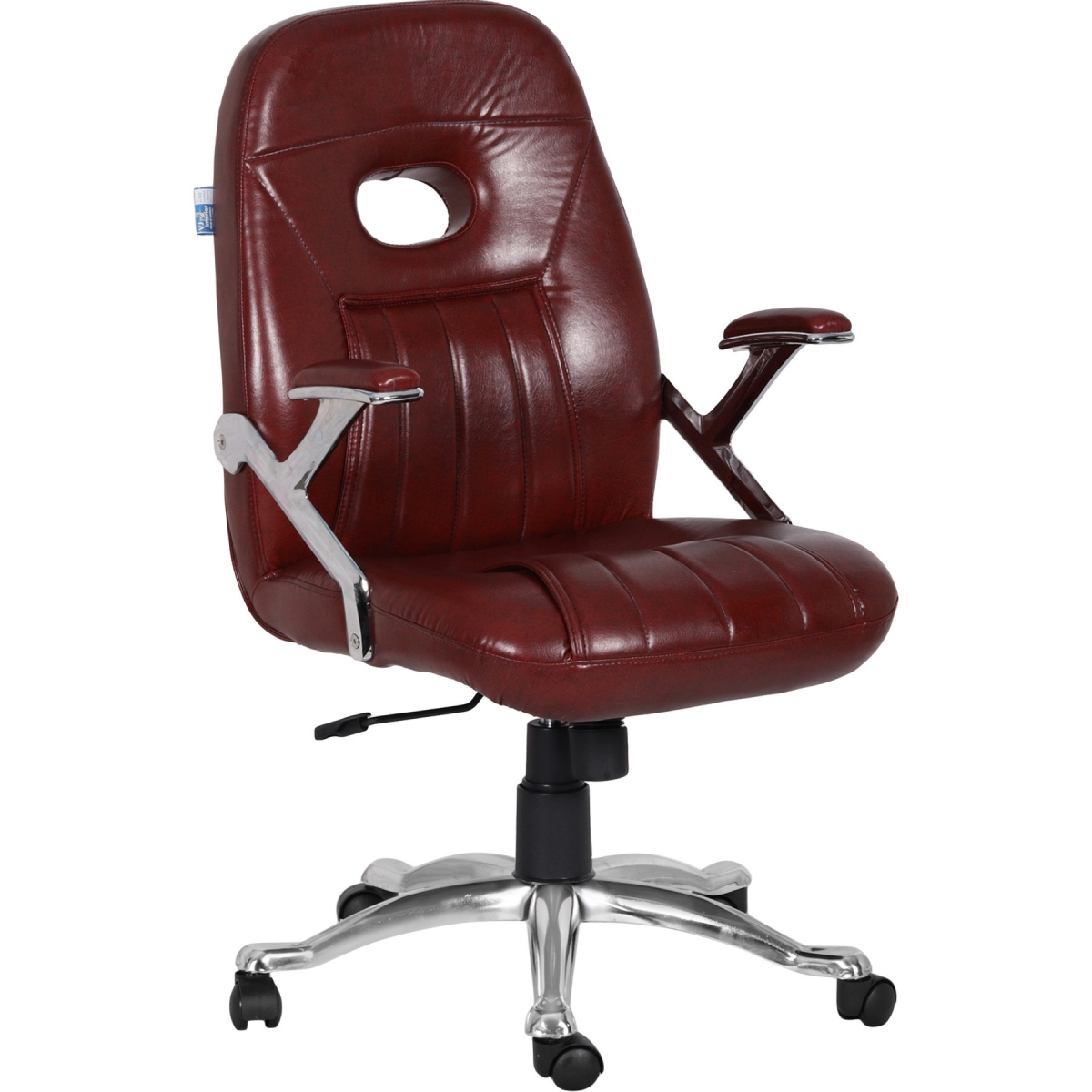 ML-1509 Shining Brown Leatherette Senior Executive Revolving Chair - Image 4