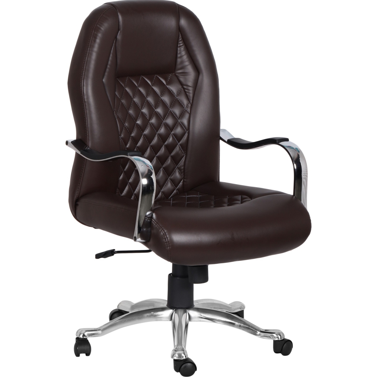 ML-1516-Directors HB Brown Leather Office Chair - Image 2