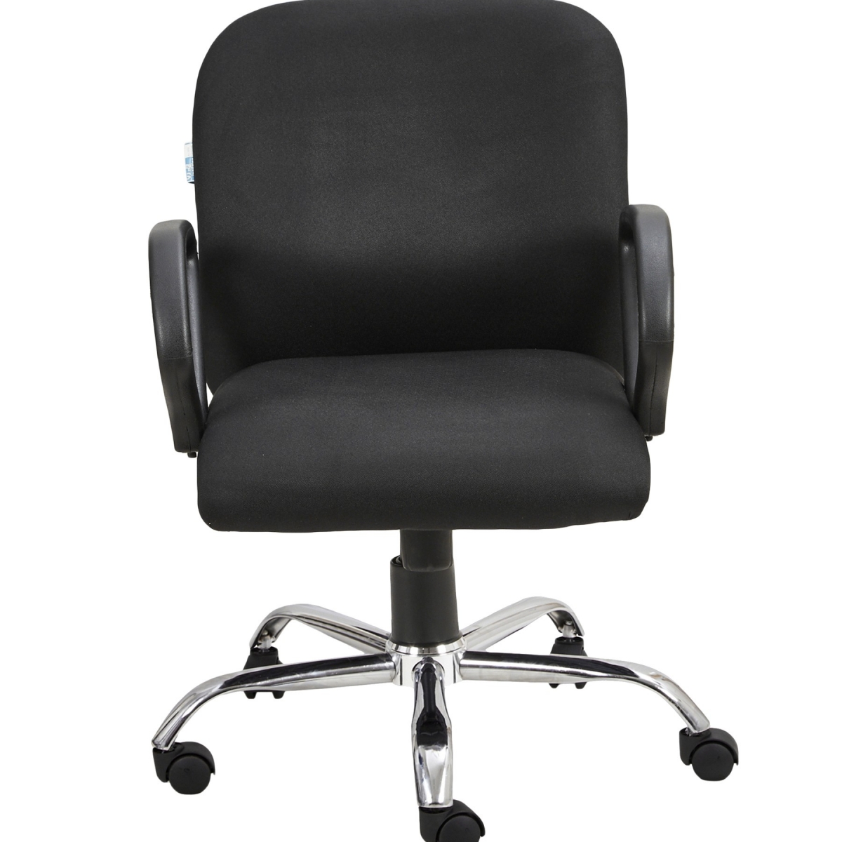 ML-1401-Black Fabric Padded Office Reception Visitor Chair - Image 3