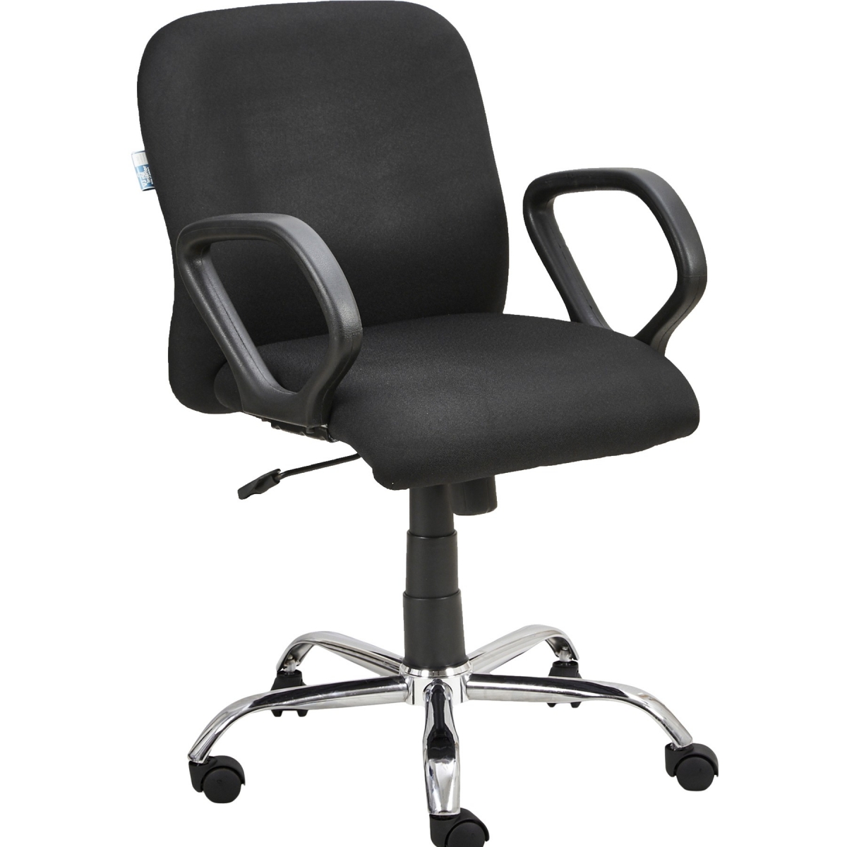 ML-1401-Black Fabric Padded Office Reception Visitor Chair - Image 5