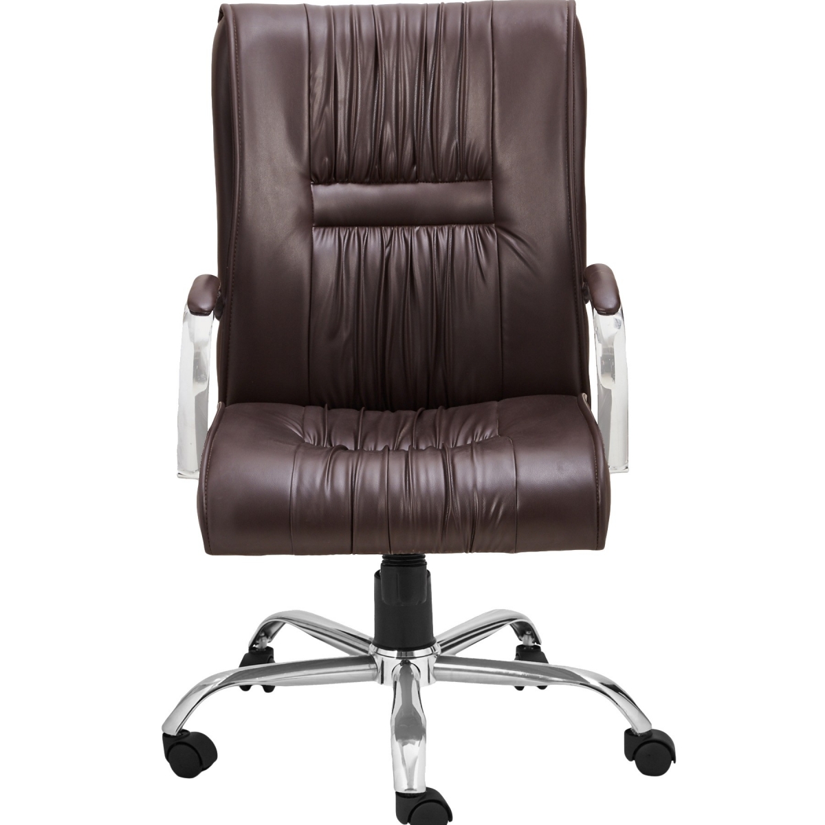 ML-1411-Dark Brown Mid Back Revolving Executive Chair - Image 2