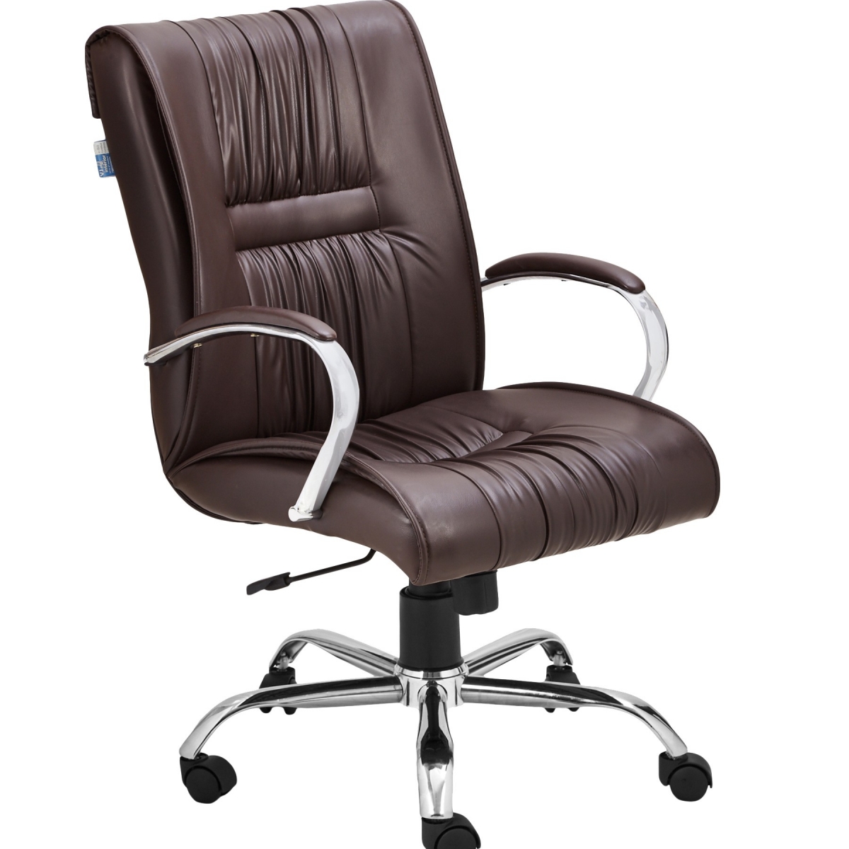 ML-1411-Dark Brown Mid Back Revolving Executive Chair - Image 3