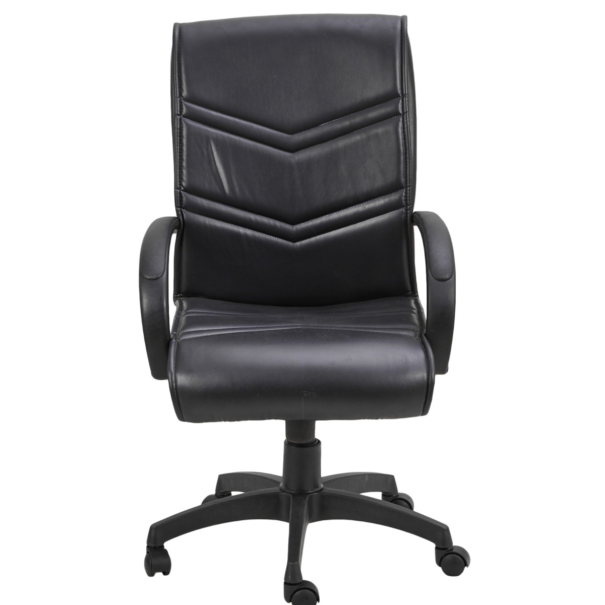 ML-1428-Executive Visitor Office Chair In Black Leather - Image 2