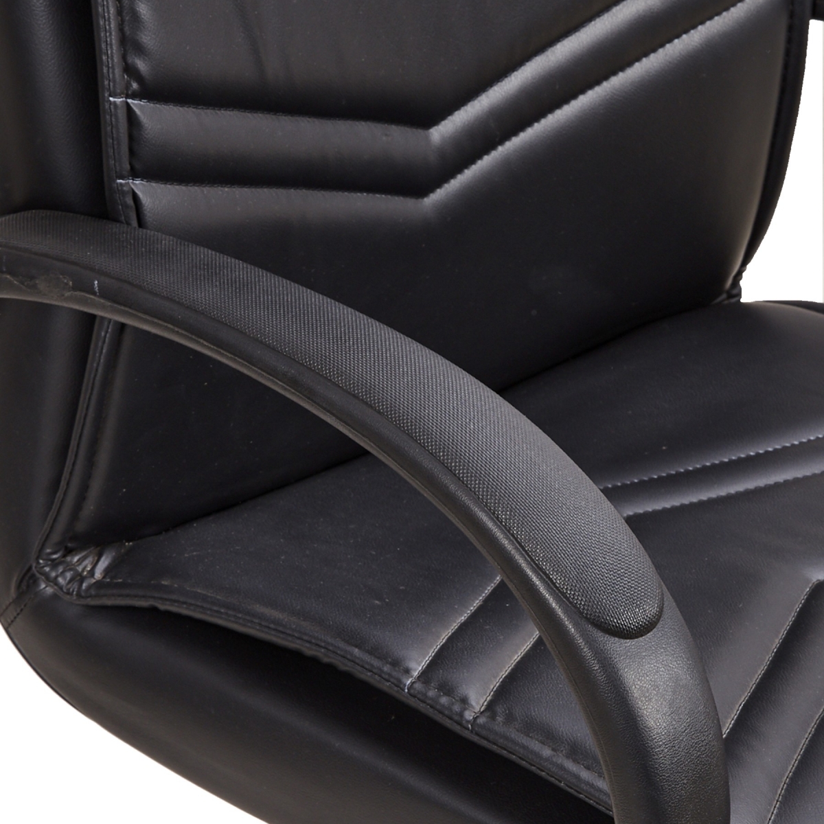 ML-1428-Executive Visitor Office Chair In Black Leather - Image 6