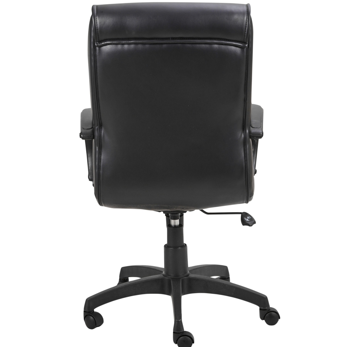 ML-1429-High Back Revolving Office Chair In Black Leather - Image 4