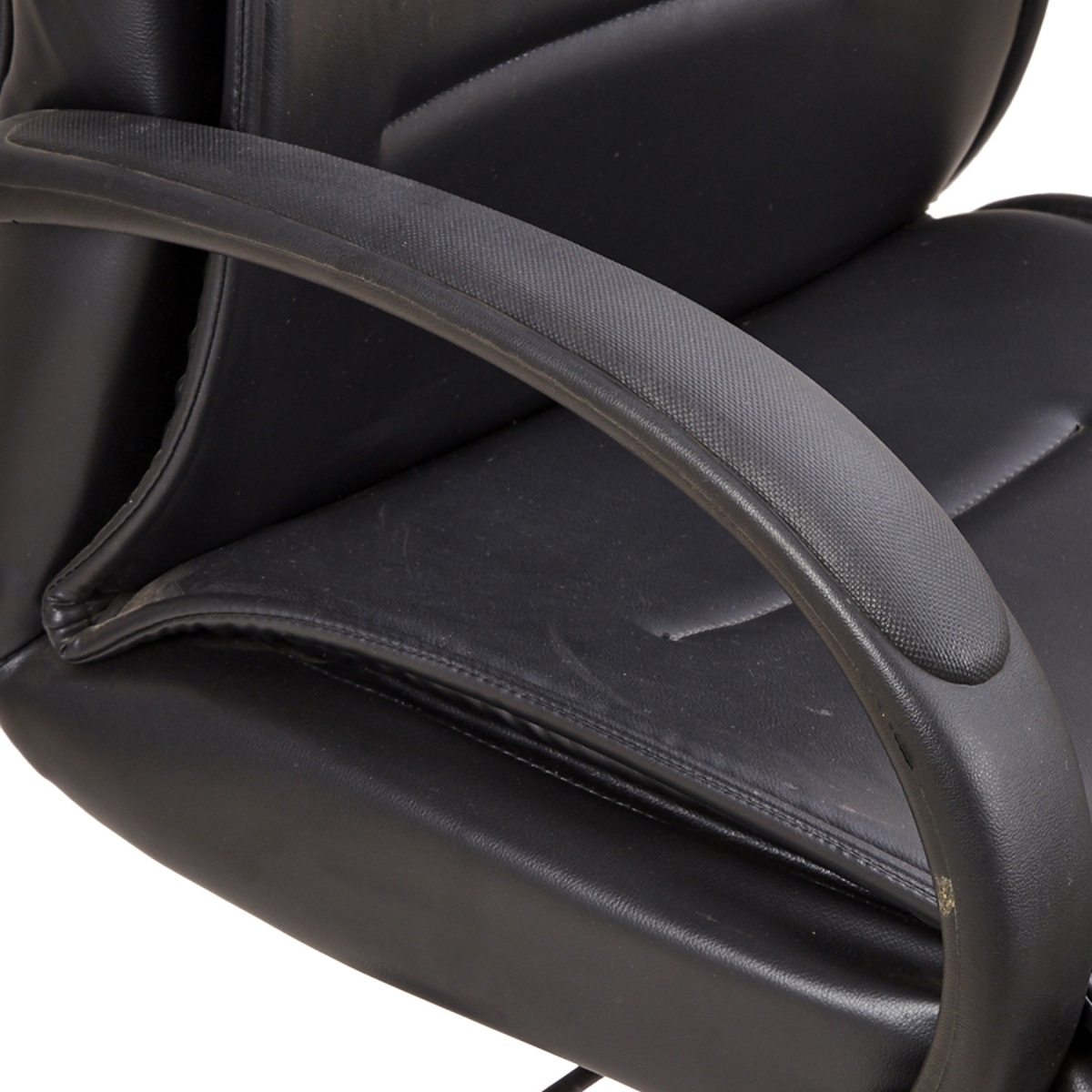 ML-1429-High Back Revolving Office Chair In Black Leather - Image 6