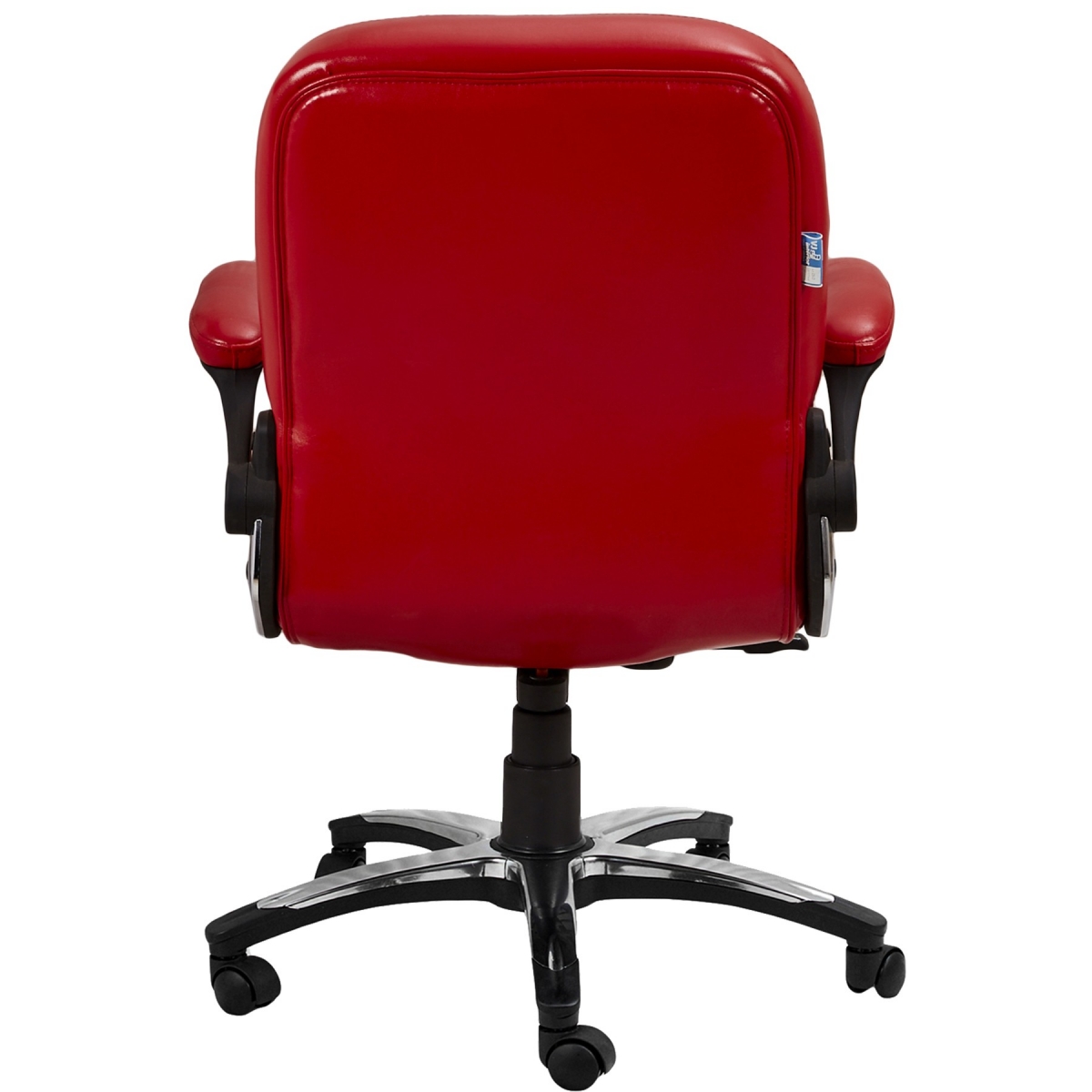 ML-1436-Executive Leather Low Back Chair In Cherry Color - Image 4
