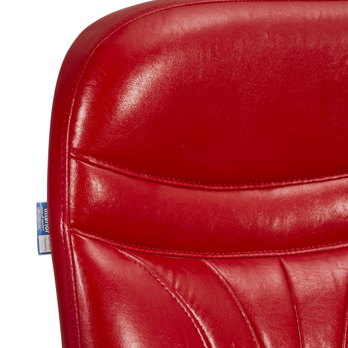 ML-1436-Executive Leather Low Back Chair In Cherry Color - Image 6