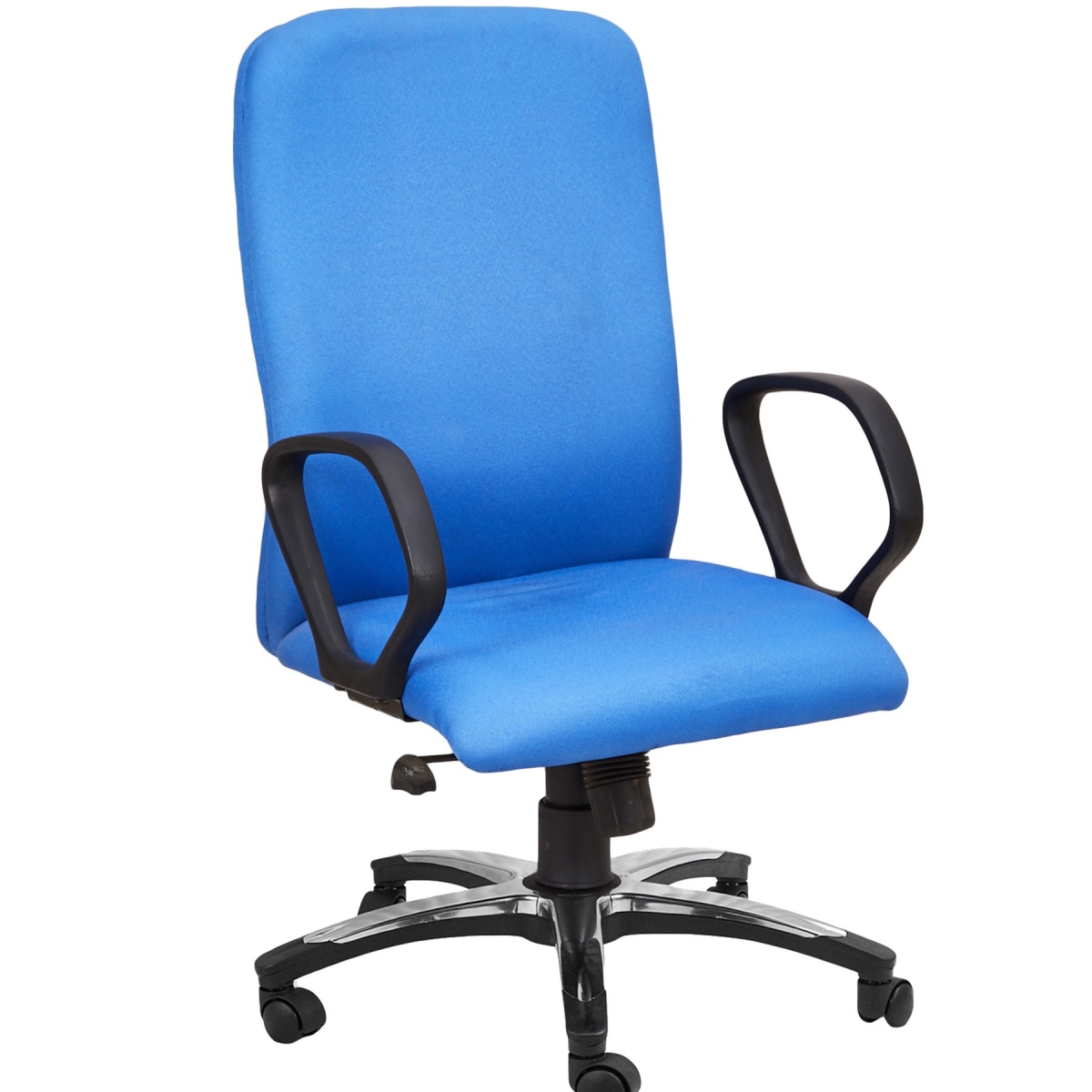 ML-1443-Revolving Executive Fabric Chair In Blues Padded Fabric - Image 3