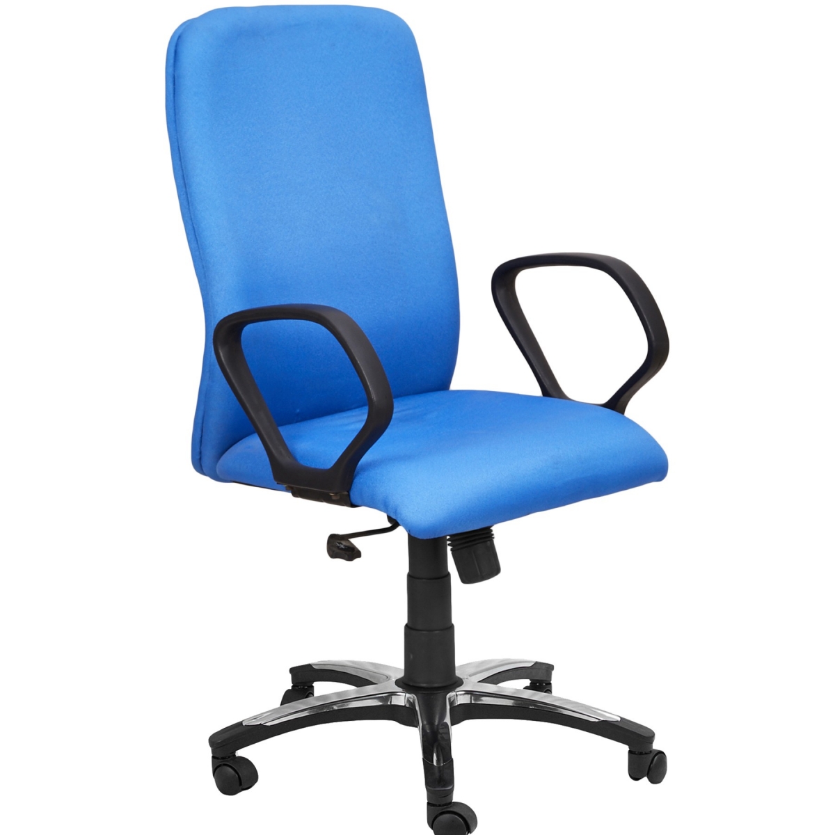 ML-1443-Revolving Executive Fabric Chair In Blues Padded Fabric - Image 5
