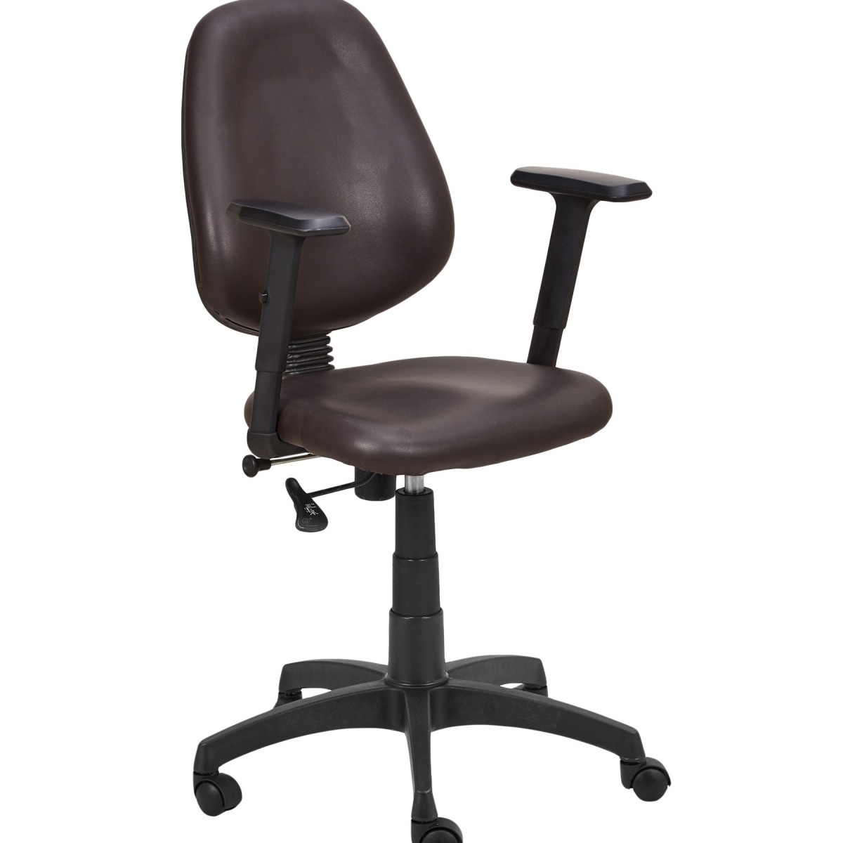 ML-1445-Brown Color Low Back Office Staff Chair - Image 5