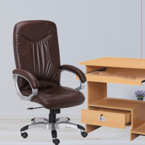 ML-1069 High Back Doblepiel Executive Chair In Brown Color