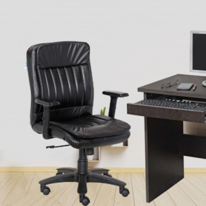 ML-1075 Doblepiel Executive Chair High Back In Black Color