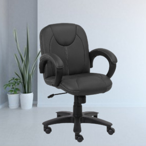 ML-1305-Low Back Office Chair In Black Color