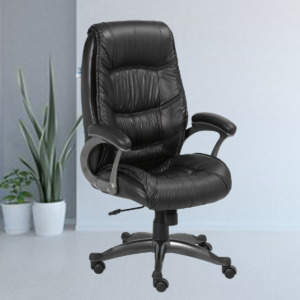 ML-1311-1-Stylish High Back Dark Black Office Executive Chair