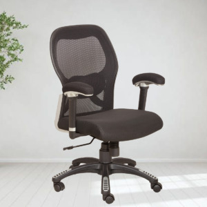 ML-1642-Mesh Office Chair With Stylish Wheelbase