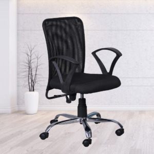 ML-1716 Mid Back Mesh Office Chair Black