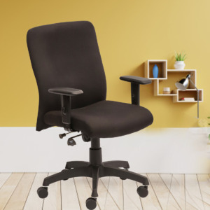 ML-WFH-1810-FABRIC PUSH BACK ADJUSTABLE ARM CHAIR