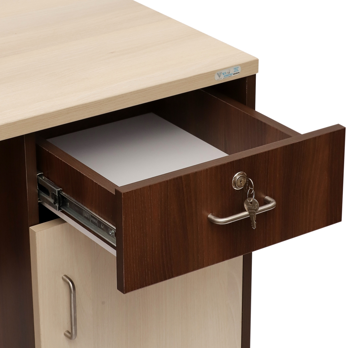 ML-WFH-1806-Computer Table With Drawers - Image 5