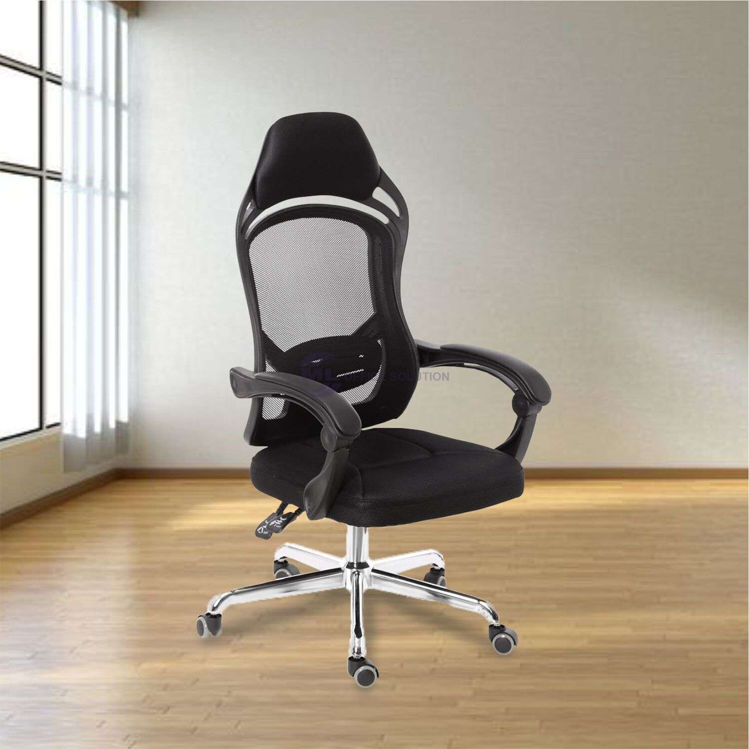 ML-822 Black Swivel Ergonomic Office Executive Chair