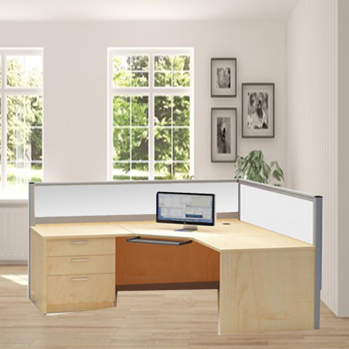 ML-B464 WORKSTATION L SHAPE (5X5X2)