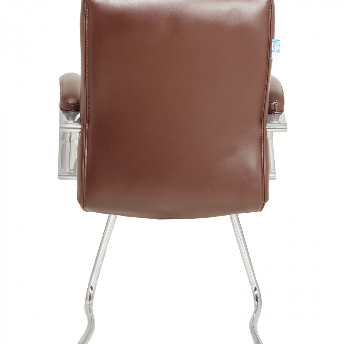 ML-1657 Brown bonded leather Padded Office Visitor Chair - Image 5