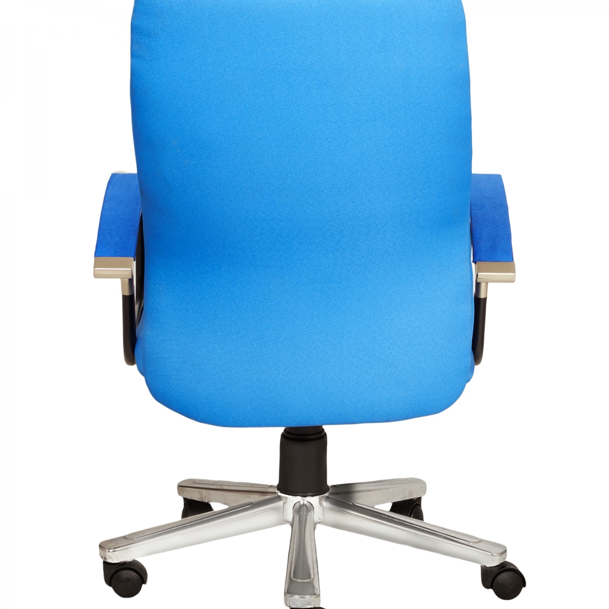 ML-1661 Blue Mesh Fabric Revolving Office Chair - Image 3