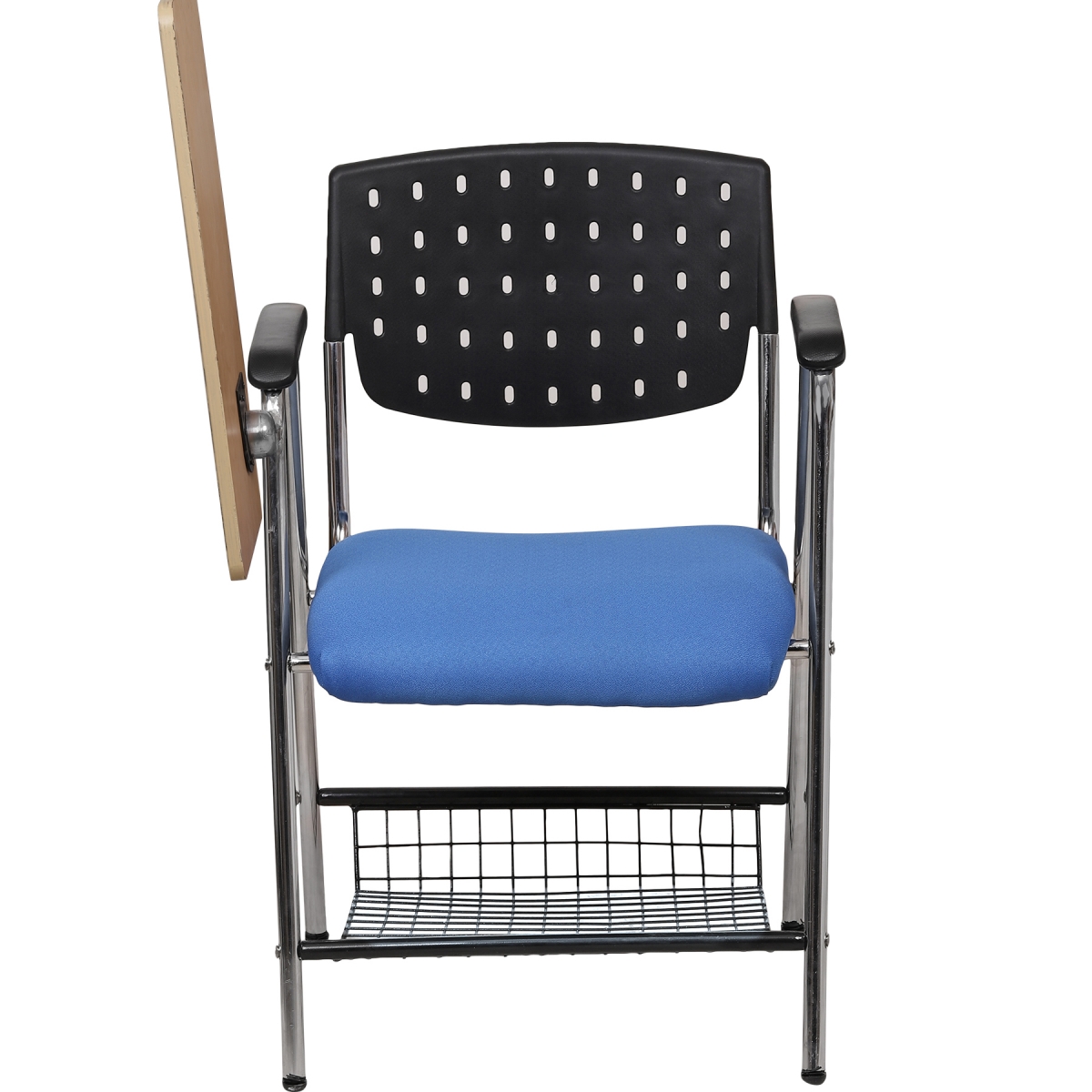 ML-1201 Madison Modern Training Chair In Black & Blue - Image 2