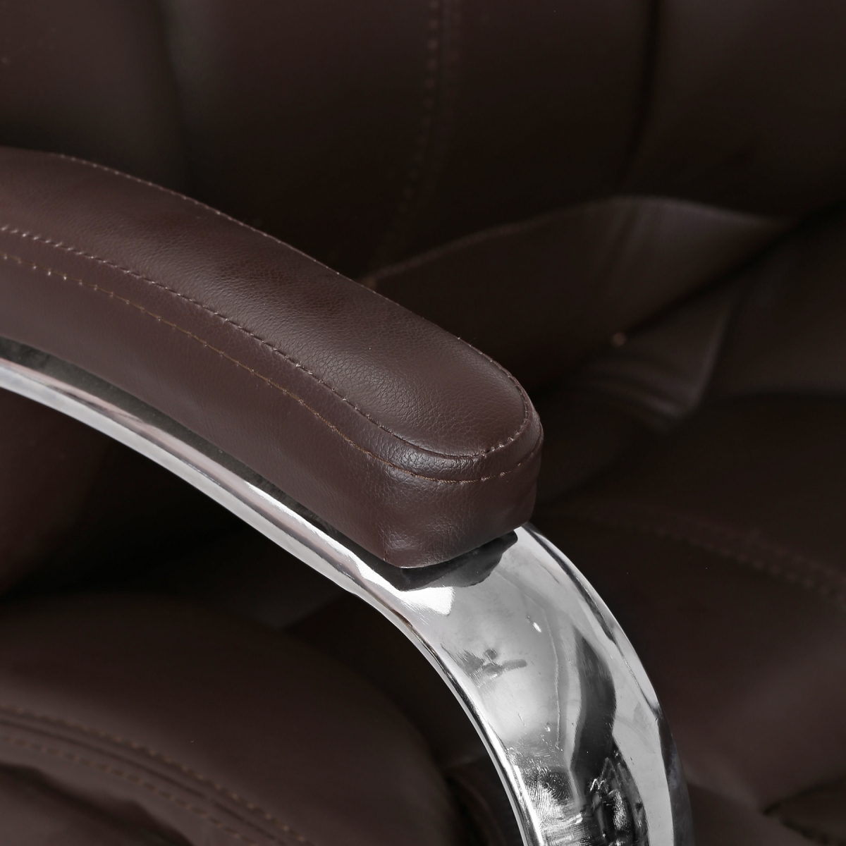ML-1077 Pannegro Double Padding High Back Dark Brown Executive chair - Image 7