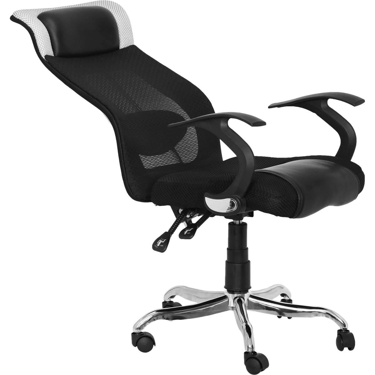 ML-1080 Mesh High Back Black And White Executive Chair - Image 5