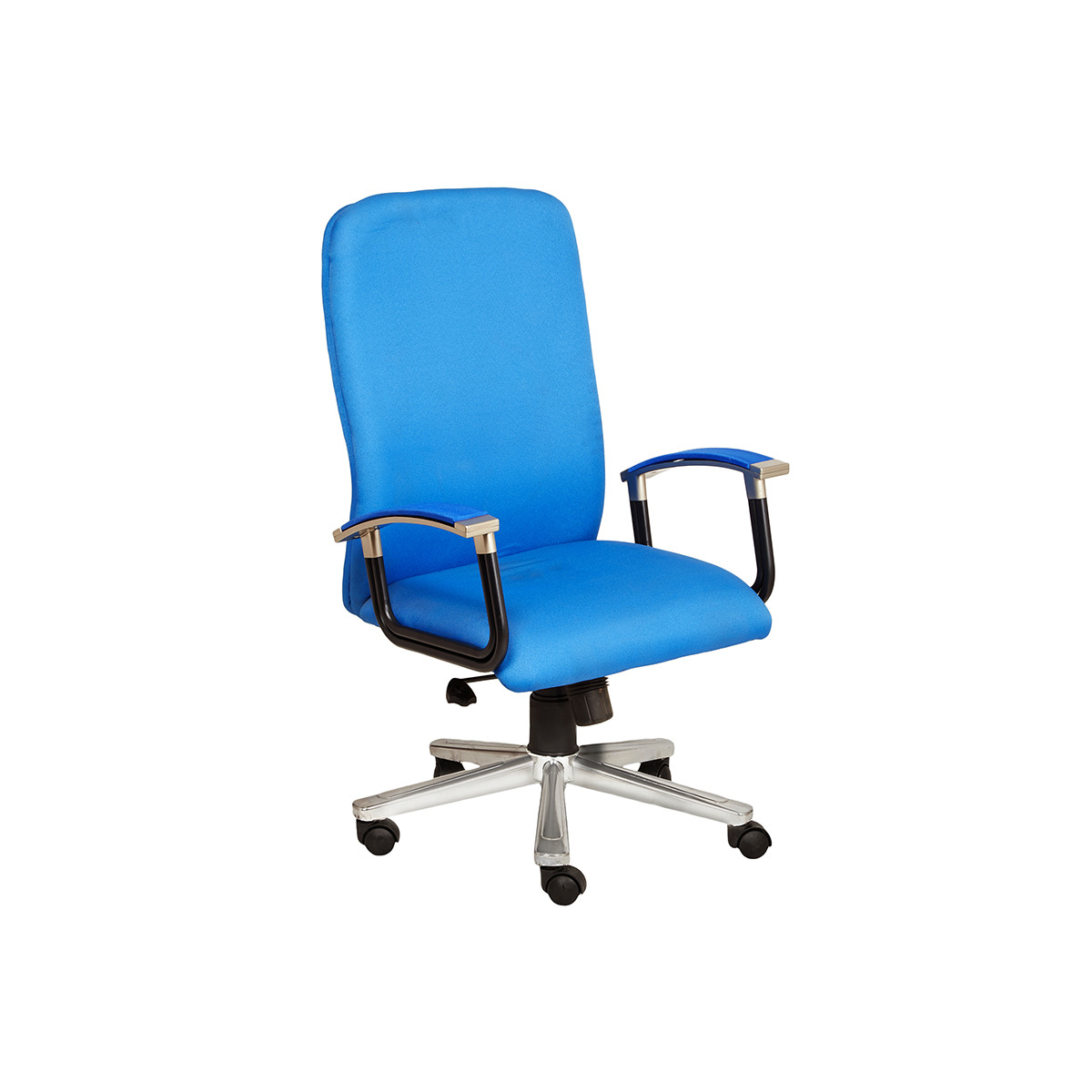 ML-1661 Blue Mesh Fabric Revolving Office Chair - Image 2