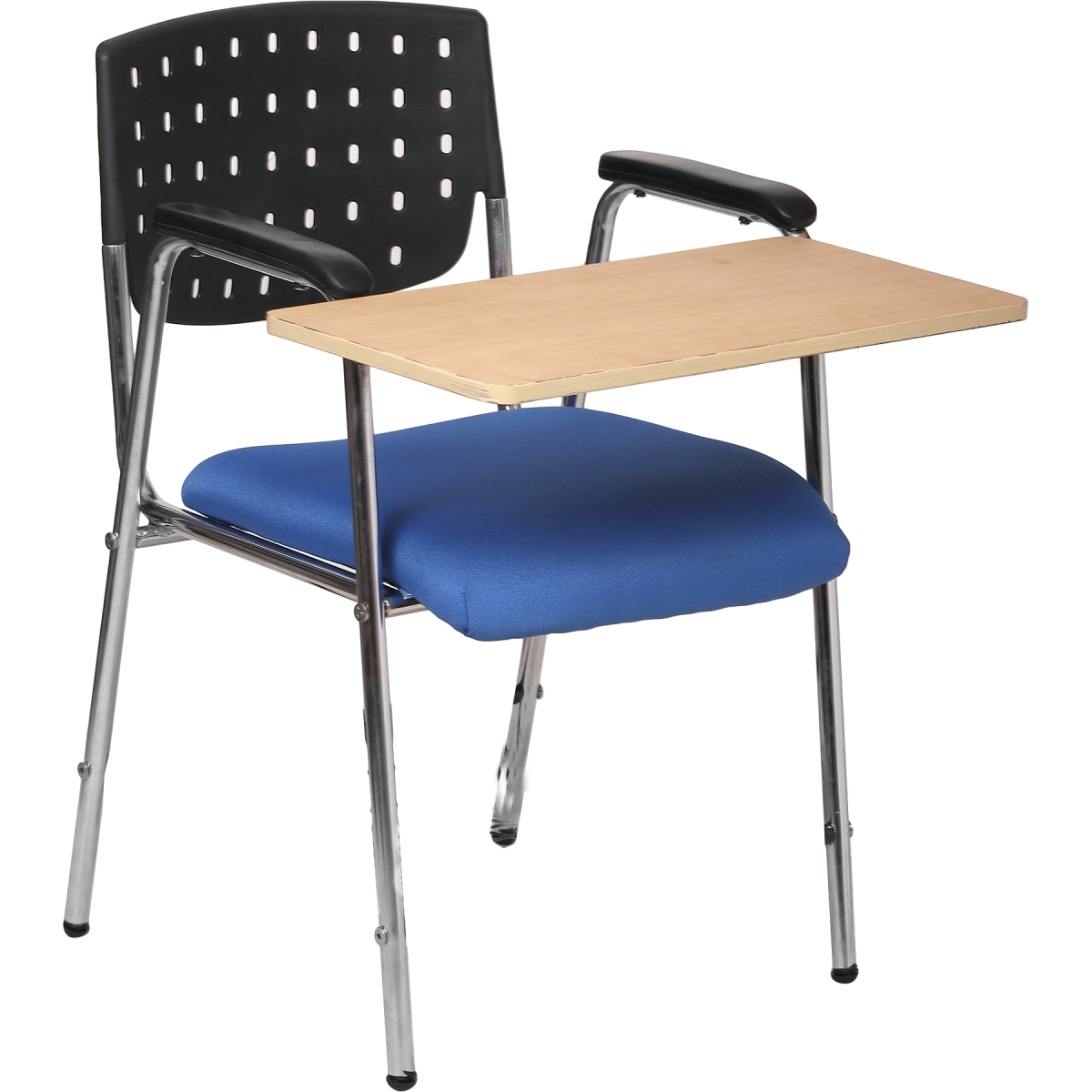 ML-1201 Madison Modern Training Chair In Black & Blue - Image 6